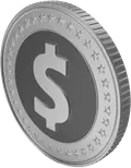 Silver level coin